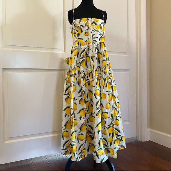 J. Crew Lemon Pattern Midi Dress - Picture 3 of 16